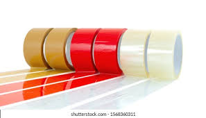 Coloured BOPP packing tapes