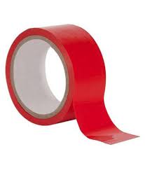 Red BOPP packing tape