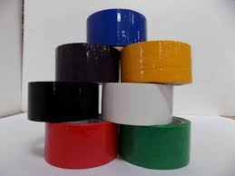 Coloured tape rolls