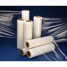 Stretch film rolls and wrapped pallet